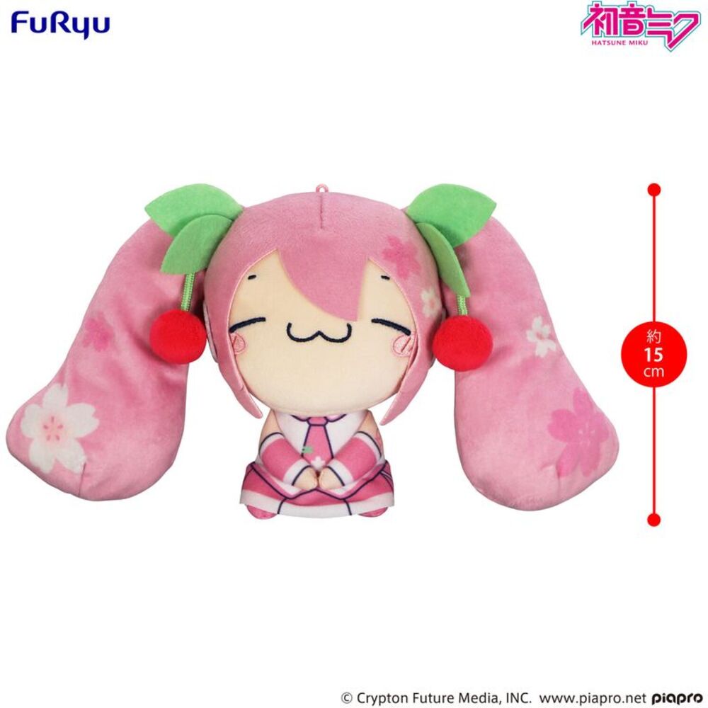 Furyu - Hatsune Miku Mochipico Sakura Miku ver B Plush  COLLECTIBLES